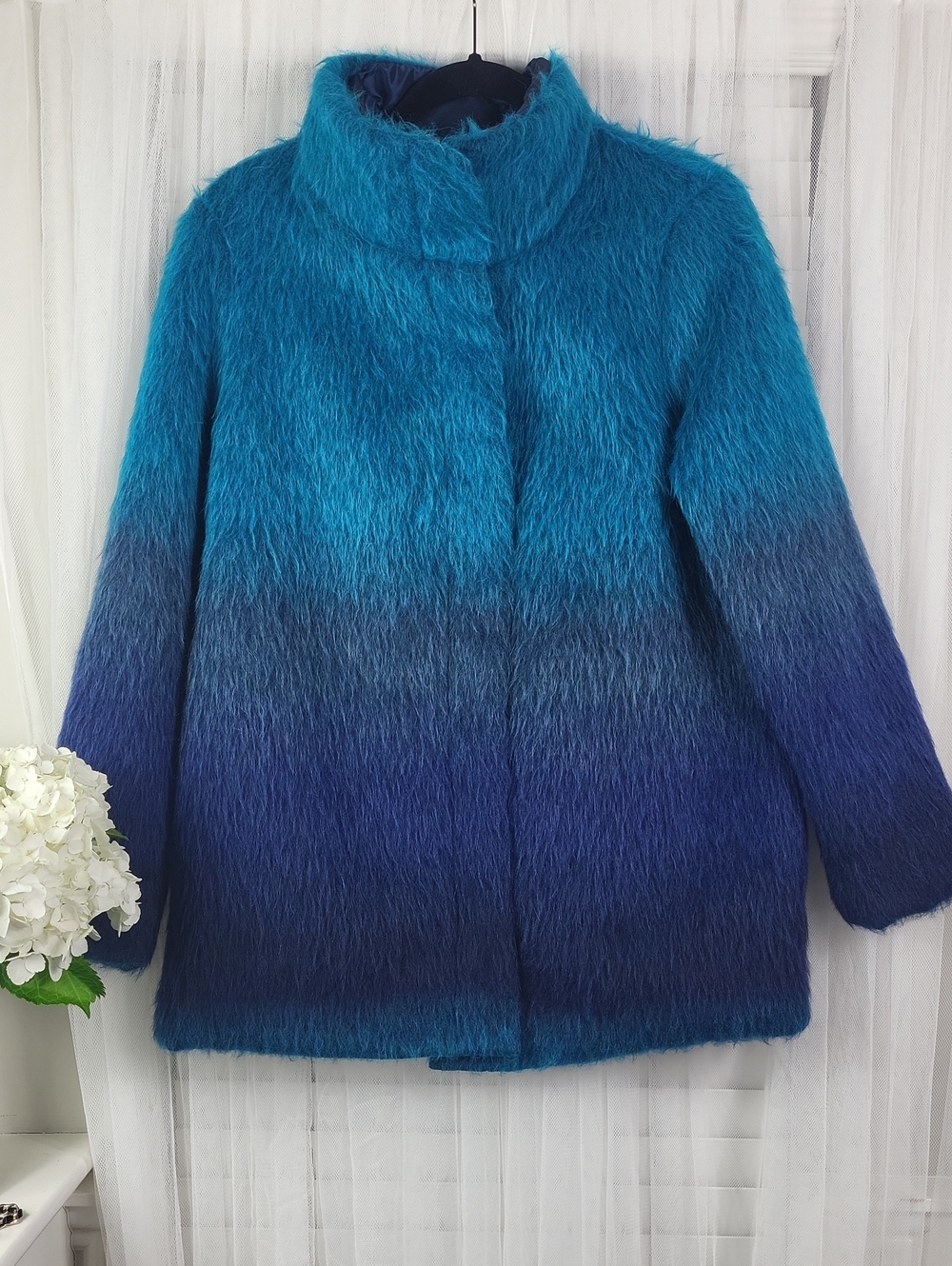 NWT Mycra Pac One reversible‎ ombre coat. Size S/M